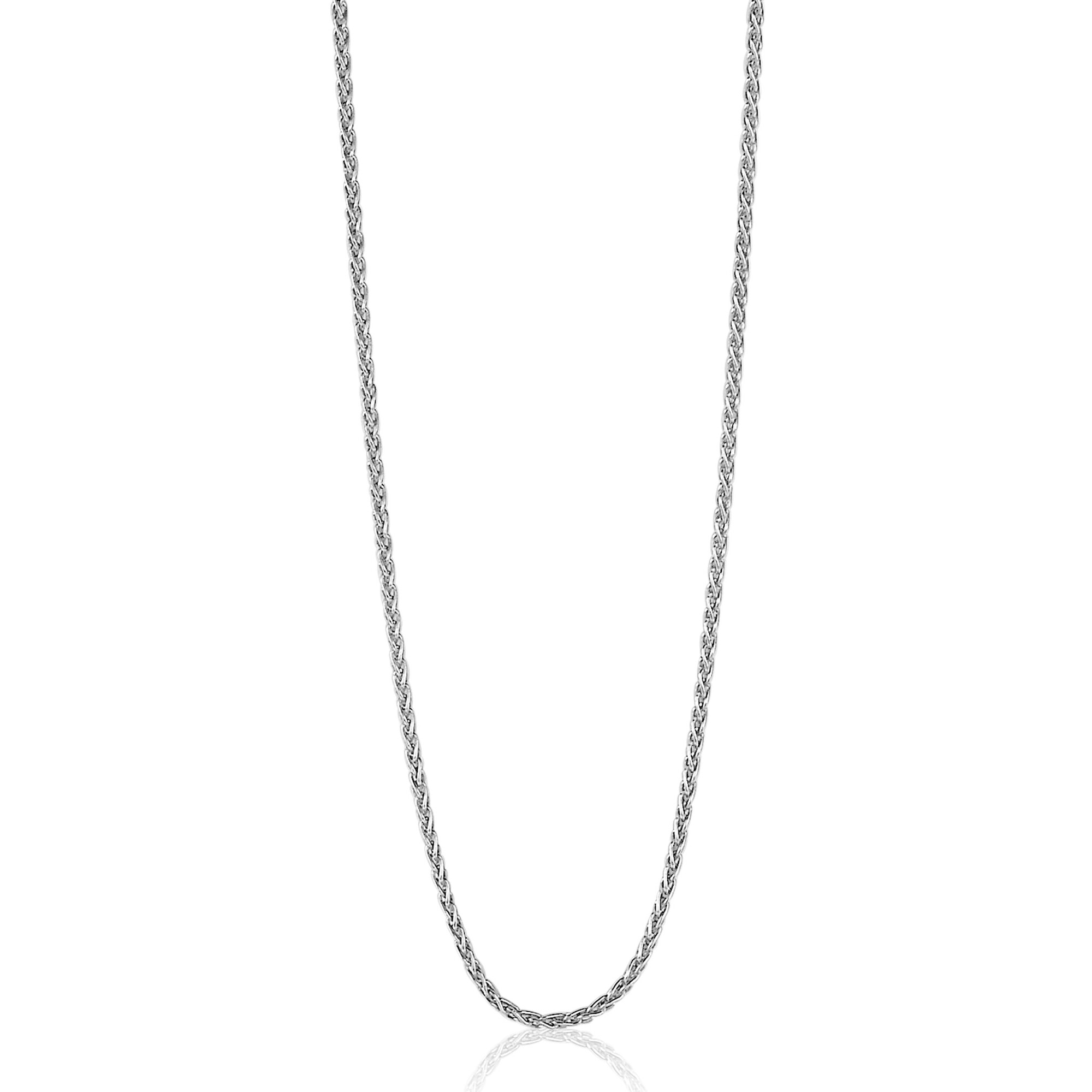 70 cm ZINZI zilveren palmier ketting ZILC-P70