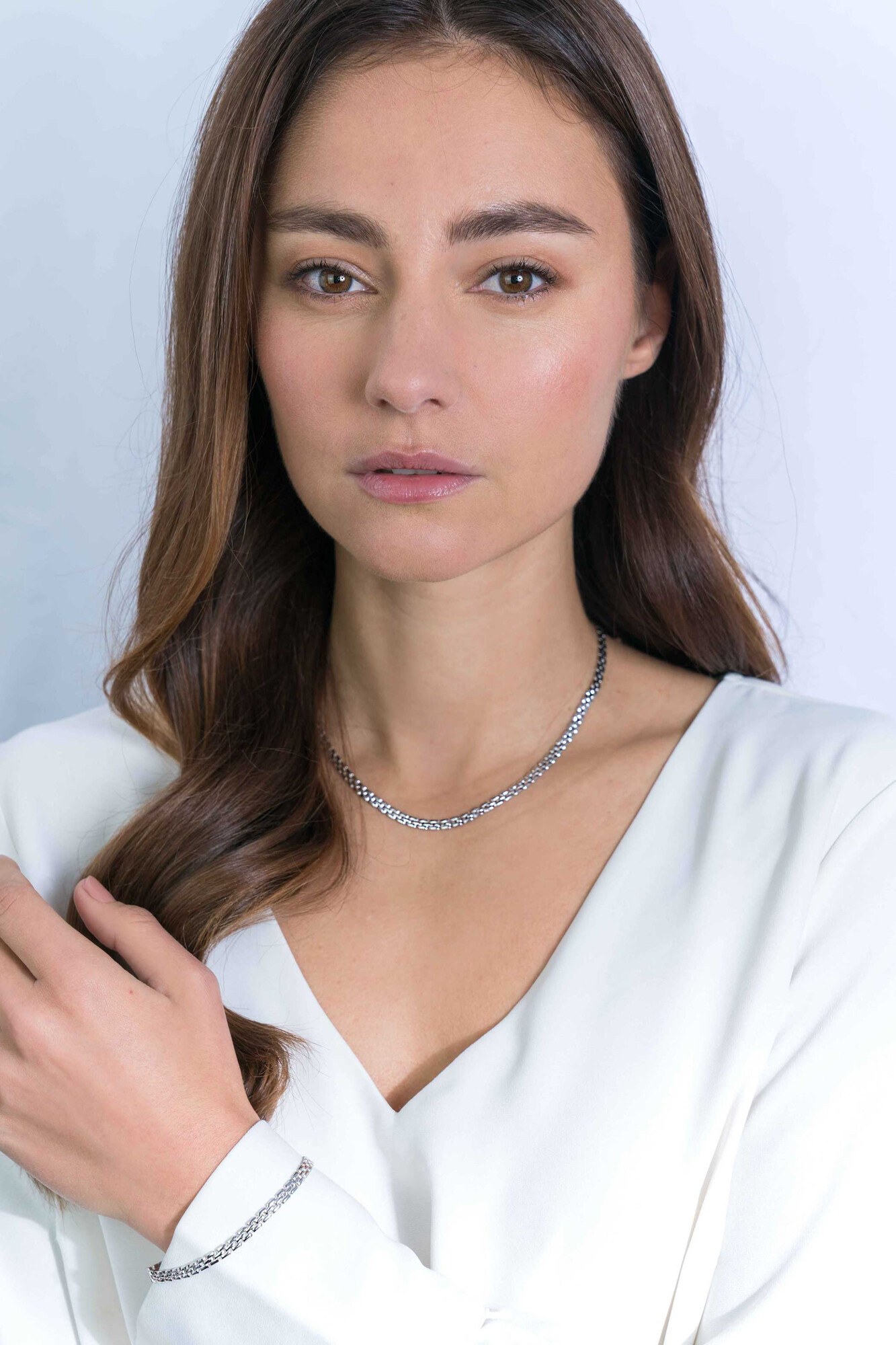 ZINZI zilveren collier rolexstyle schakel 4,5mm breed 43cm ZIC2148