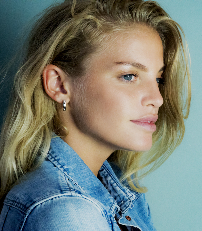 Zinzi zilveren oorringen 17 x 3mm glad met luxe klapsluiting ZIO186 
