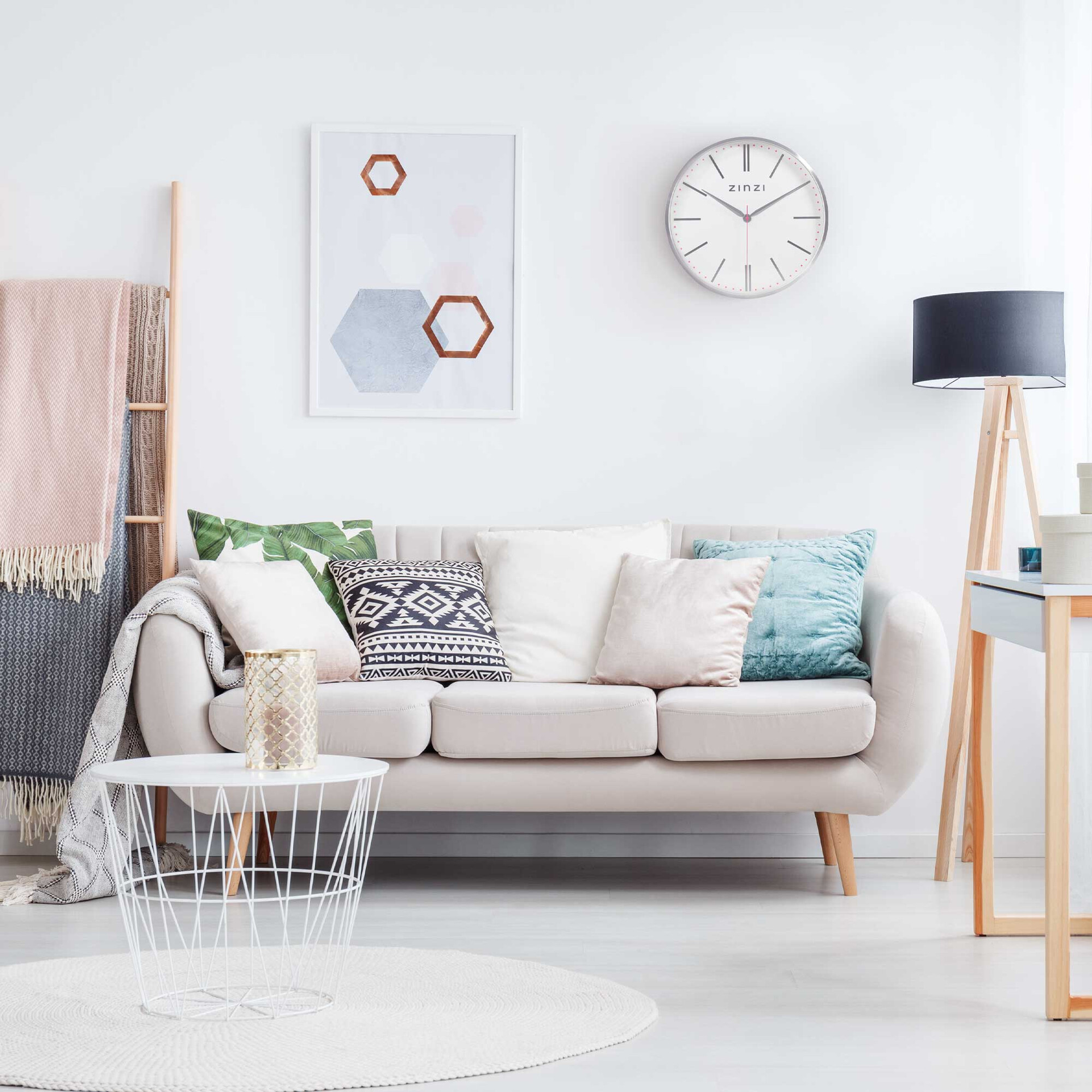 ZINZI wandklok 40cm ZICLOCK