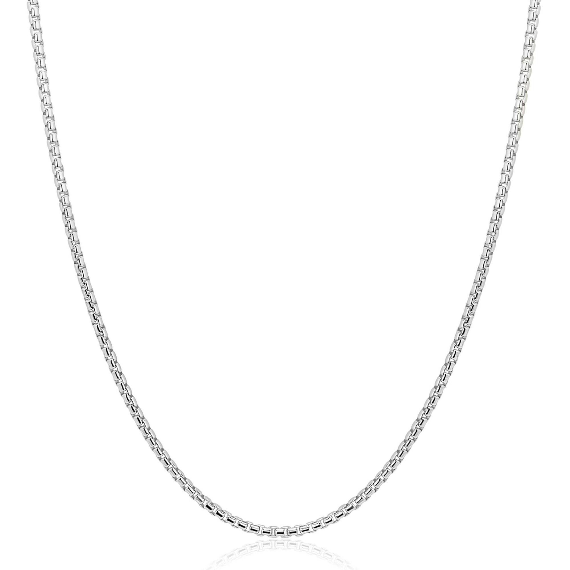 ZINZI zilveren ronde Venetiaanse schakel ketting (1,8mm breed) 42-45cm ZIC2842