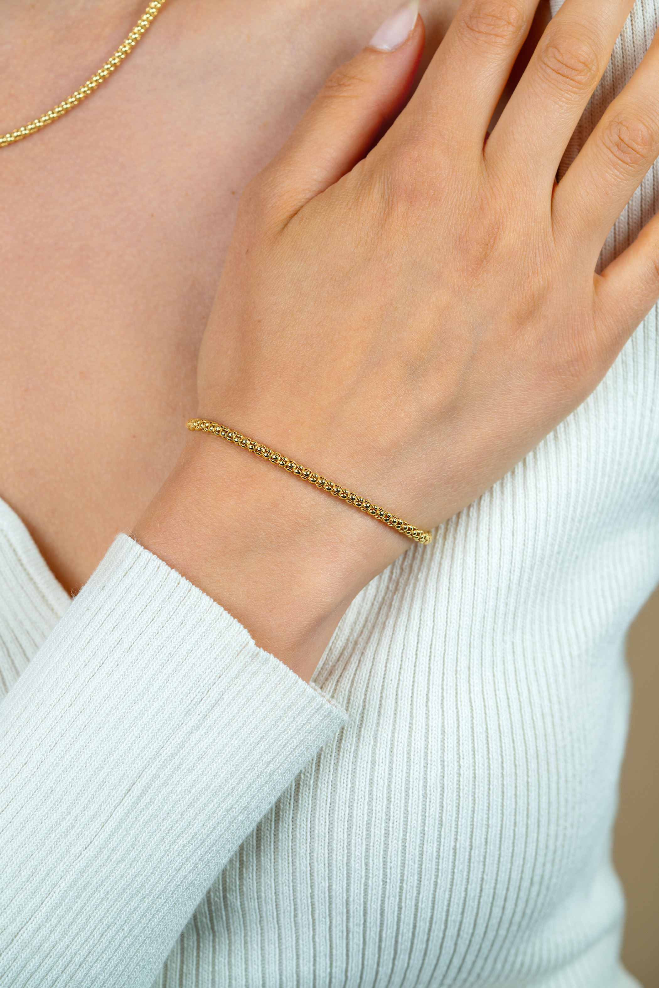 ZINZI zilveren schakelarmband geelverguld 18,5cm ZIA1288G