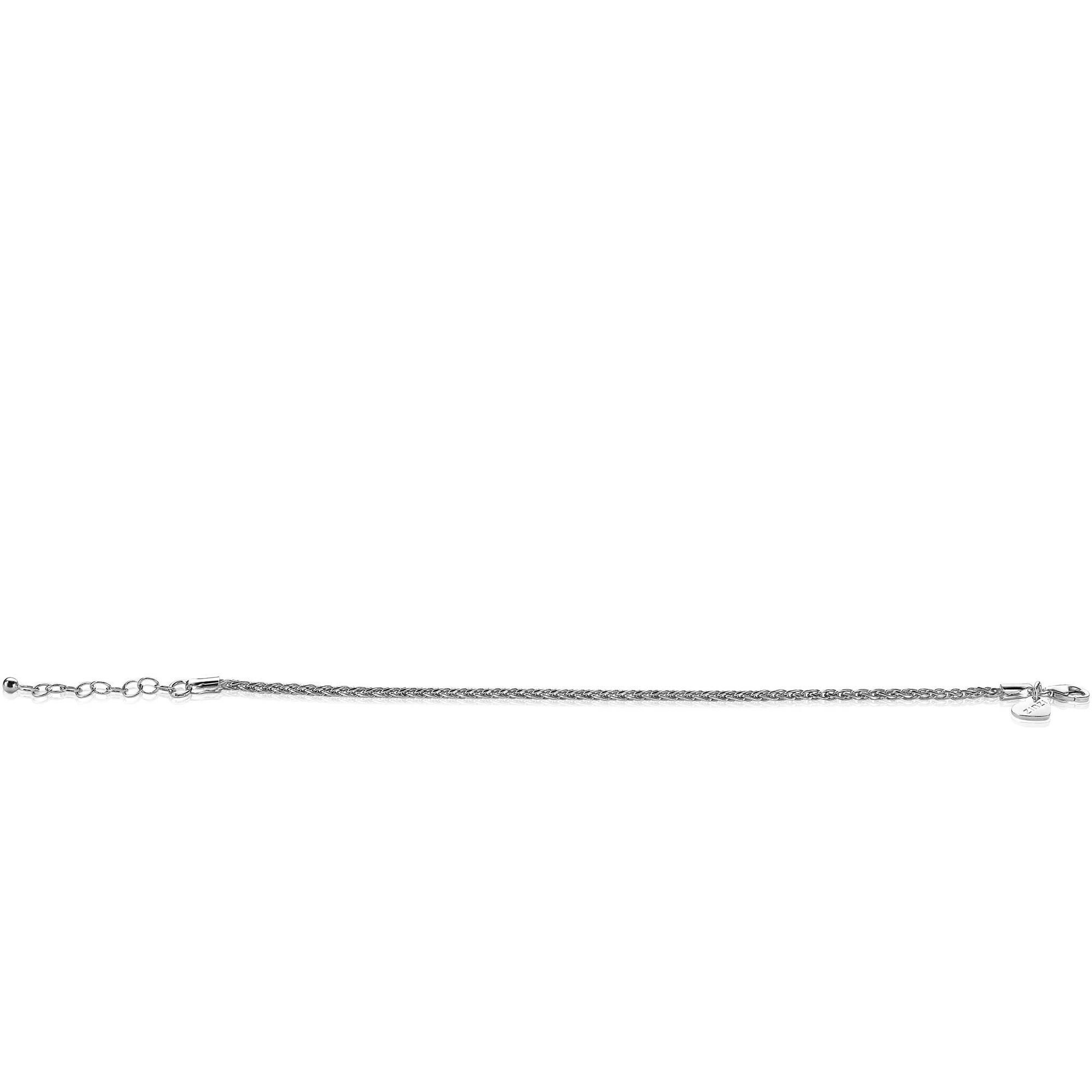 ZINZI zilveren schakelarmband palmier 2mm breed ZIA1931