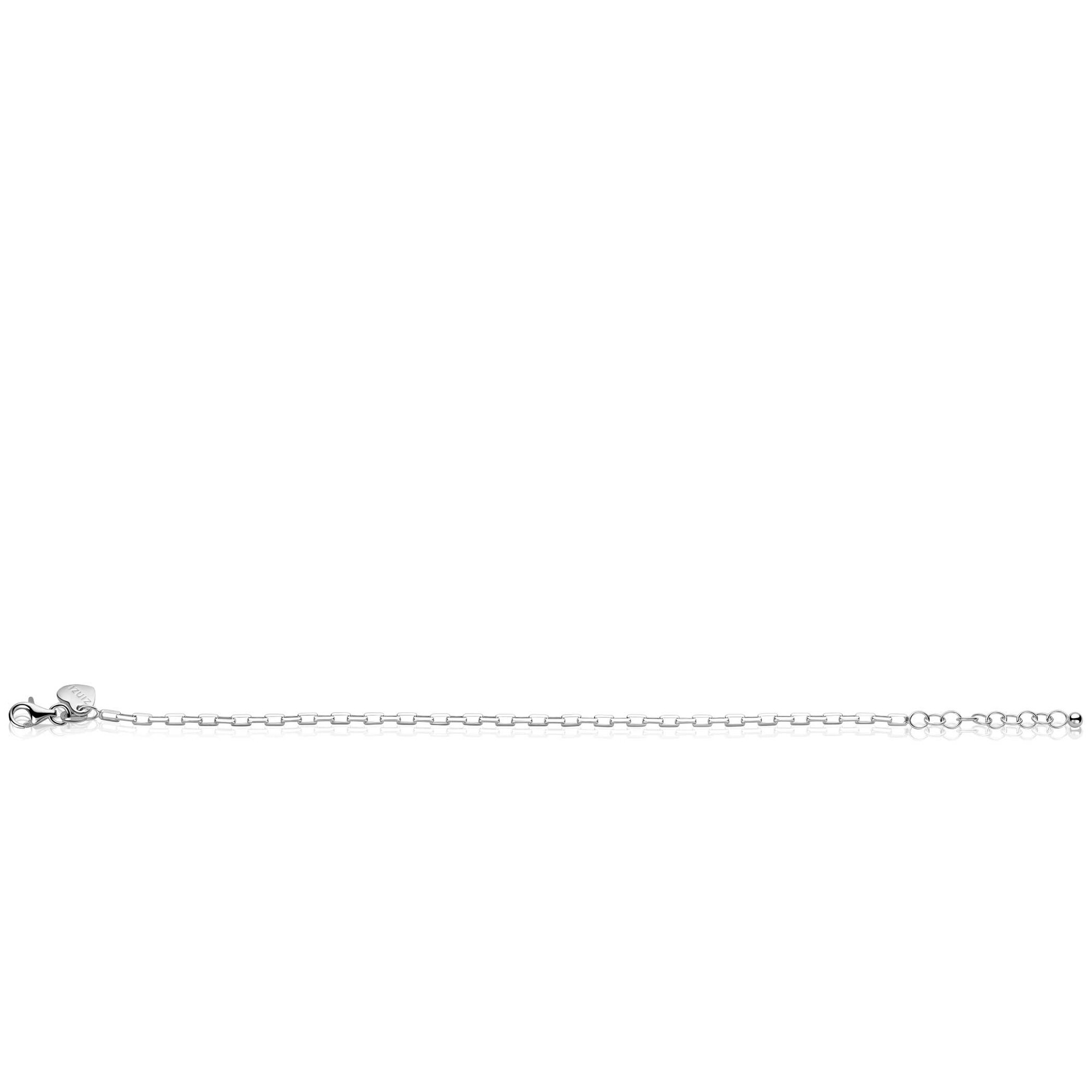 ZINZI zilveren paperclip schakel armband (2,2mm breed) 18-20cm ZIA2845