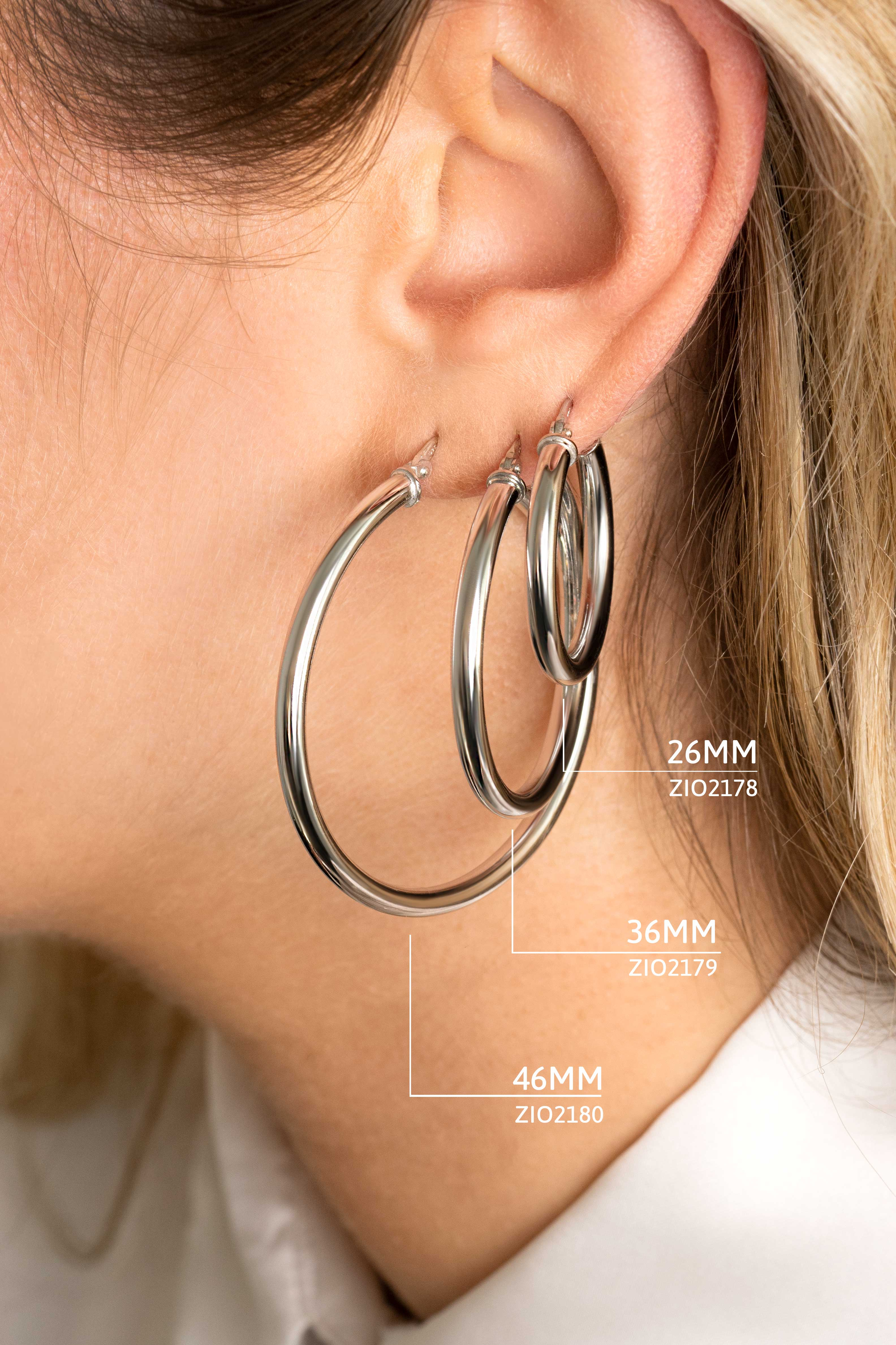 ZINZI zilveren oorringen 46x3mm rond ZIO2180