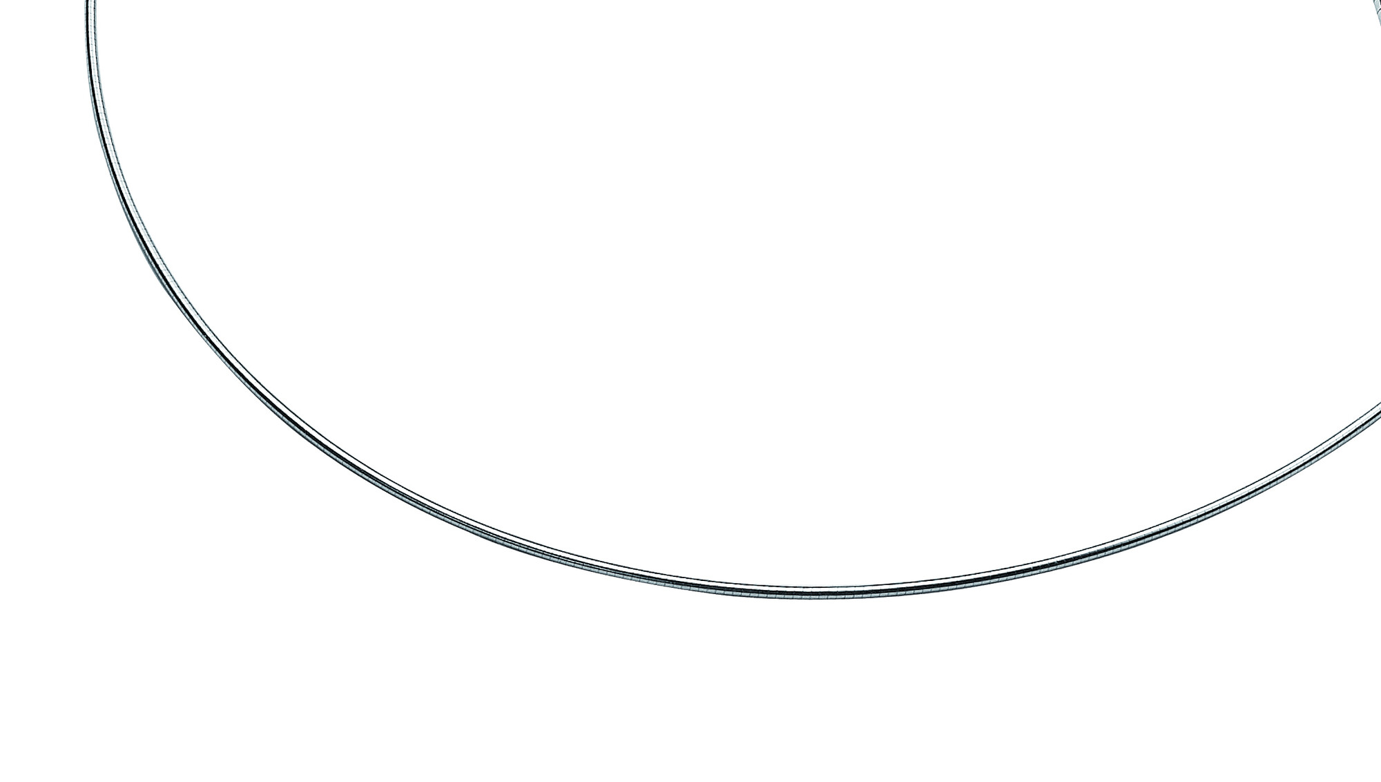 48cm Zinzi zilveren omega collier 1mm breed ZIOM1-48