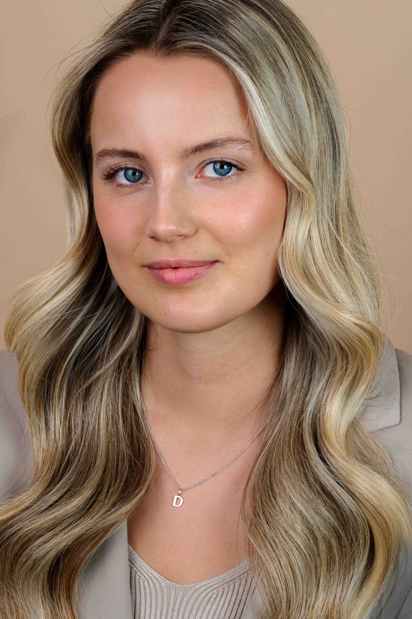 ZINZI zilveren letter hanger D ZIH2140D