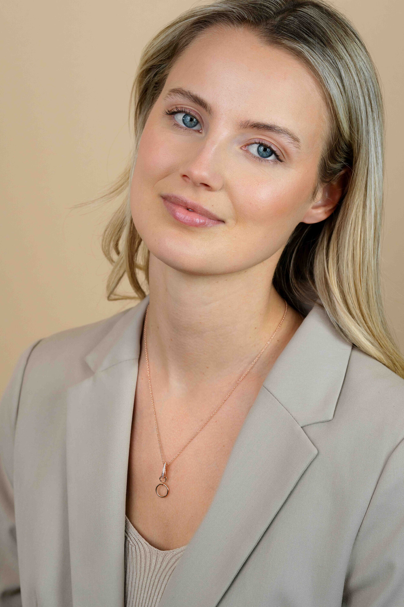 ZINZI rose gold plated zilveren hanger met witte zirconia's om je oorbedels aan te hangen ZIH2CHR