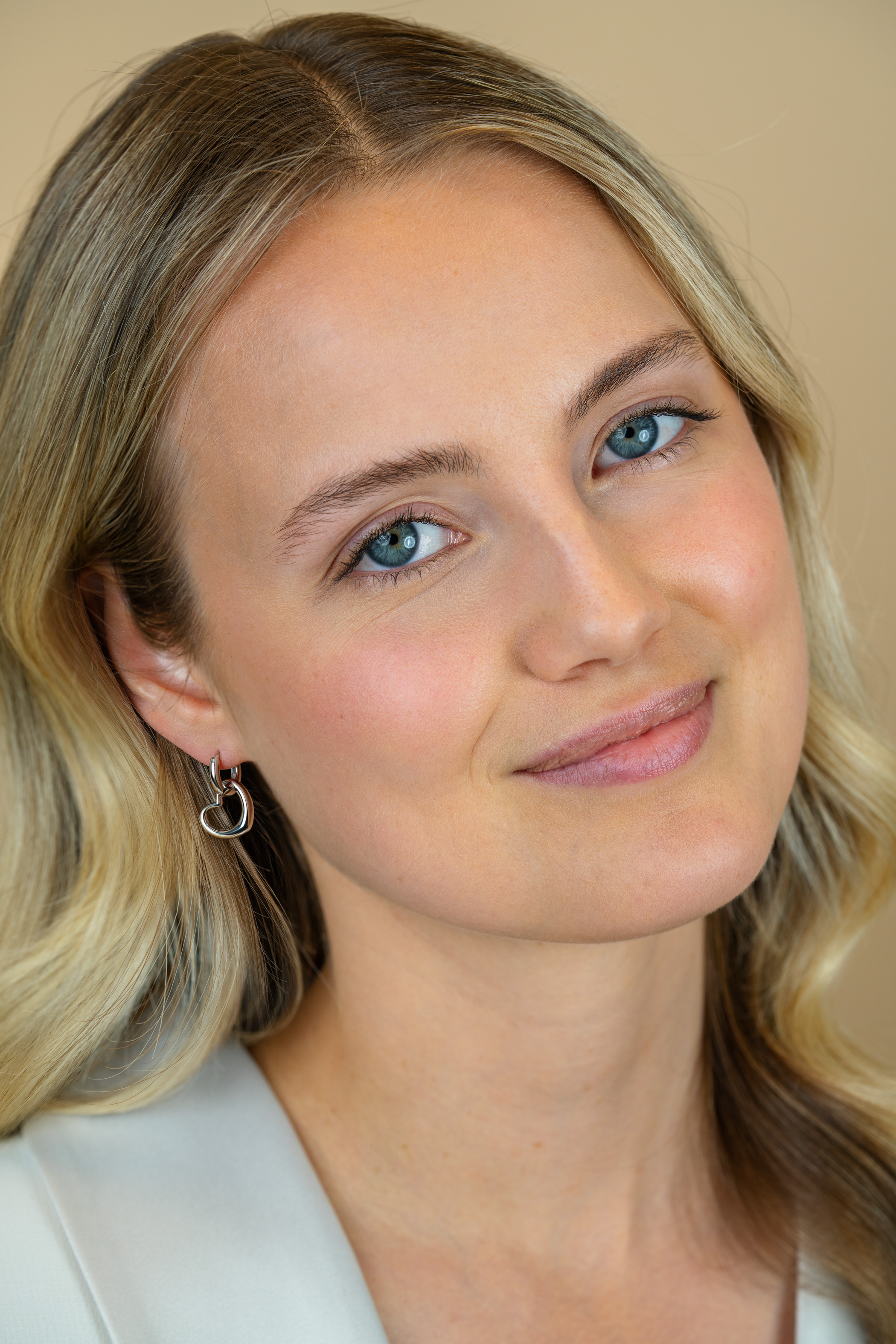 14mm ZINZI zilveren oorbedels open hartvorm ZICH2718 (zonder oorringen)