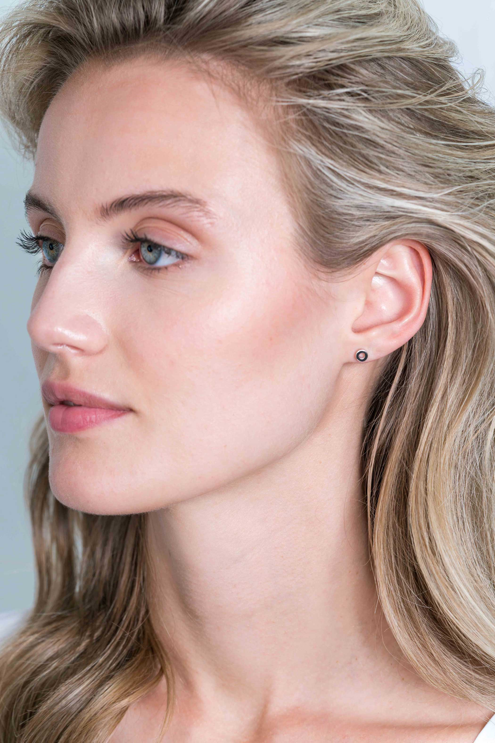 ZINZI zilveren oorknopjes 5mm open rondje ZIO2168