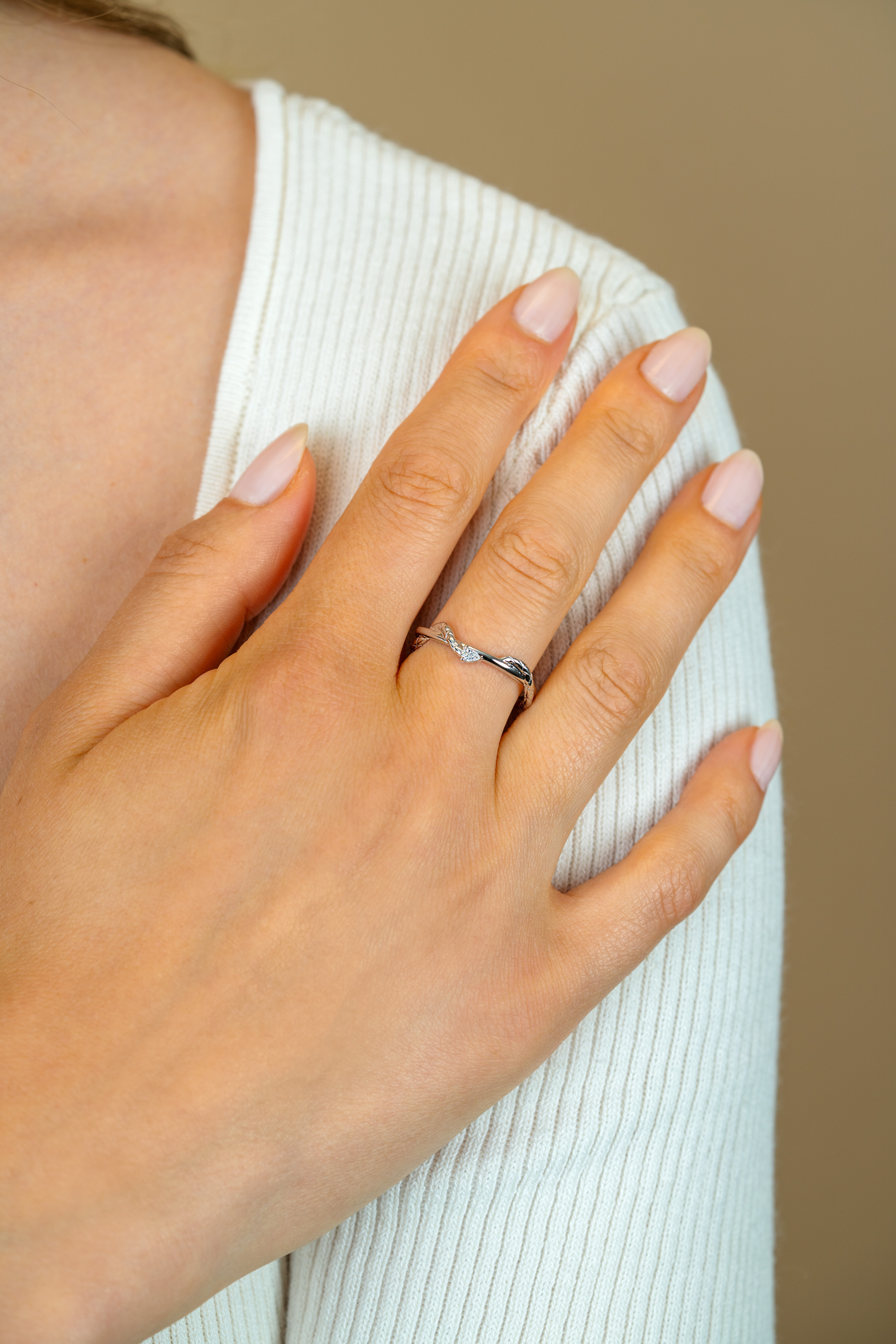 ZINZI zilveren multi-look ring (5mm breed) met slang rondom met witte zirkonia ZIR2722C