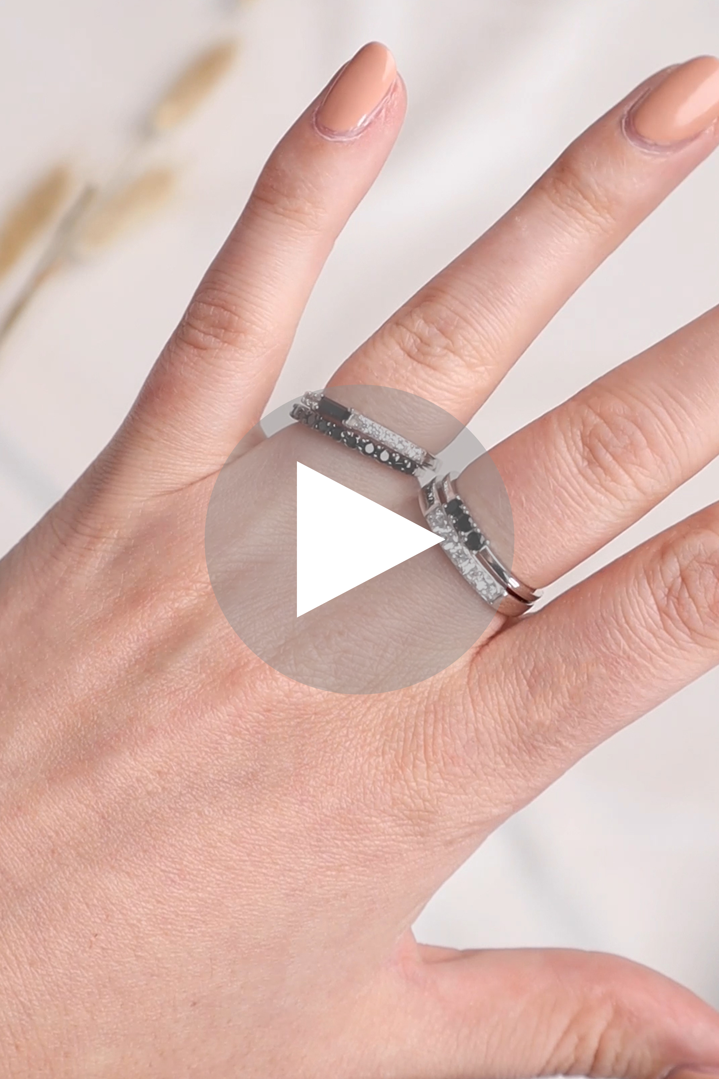 ZINZI zilveren aanschuifring chaton gezet zwart ZIR2127Z