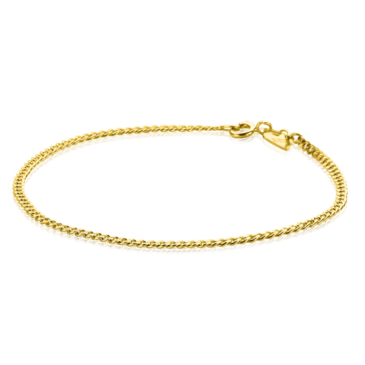 ZINZI Gold 14 karaat gouden gourmet armband 2,2mm breed ZGA293