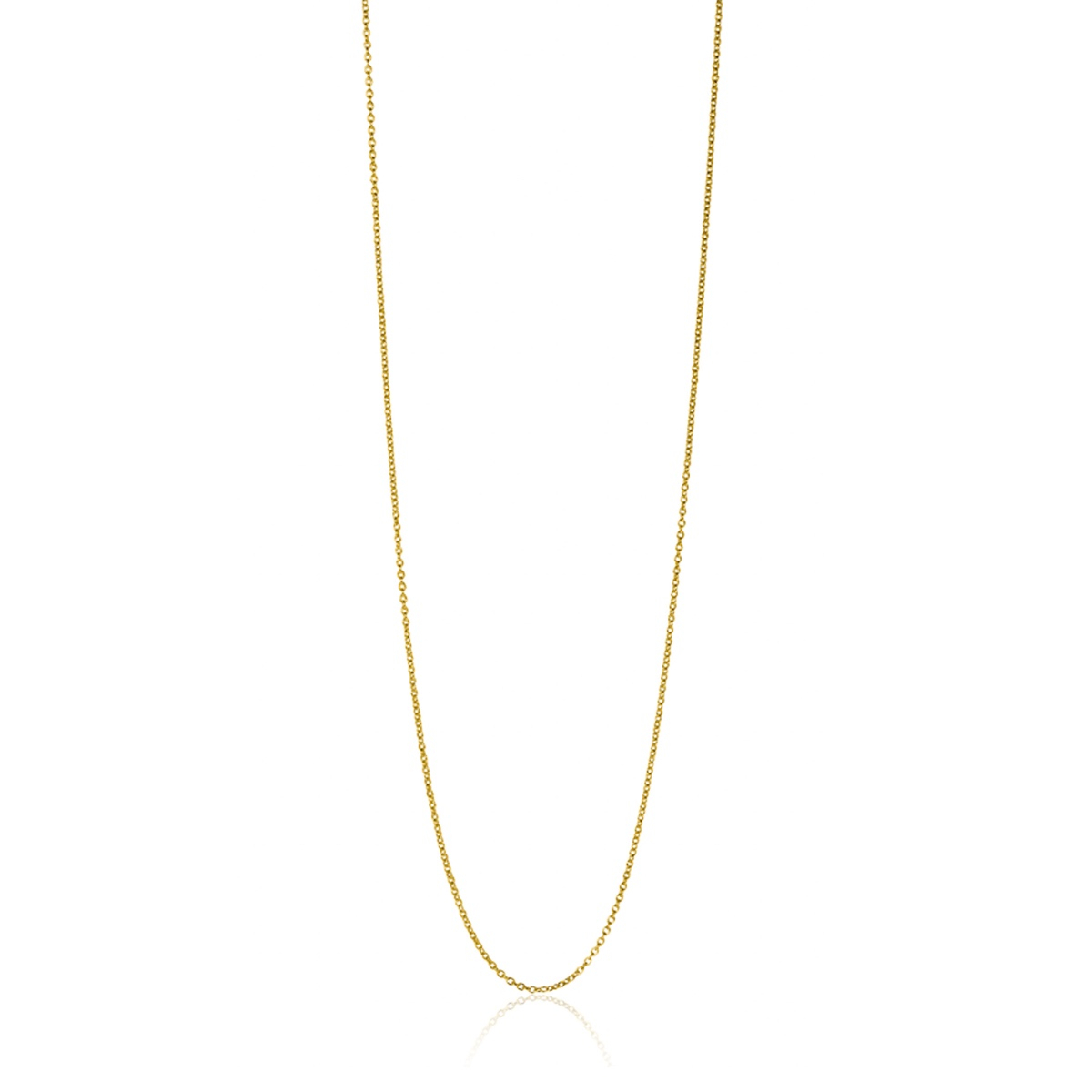 45cm ZINZI Gold 14 krt anker ketting 0,7mm breed, ideaal om je hanger aan te bevestigen ZGLA45-07