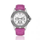 ZINZI Watch witte plaat en fuchsiaband UNO9