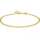 ZINZI Gold 14 krt gouden jasseron armband 2,2mm breed 18-20cm ZGA441
