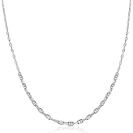 ZINZI zilveren ketting 45cm met aflopende marineschakels ZIC2762