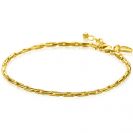 ZINZI gold plated zilveren schakel armband 2,3mm breed 18-21cm ZIA2648G
