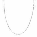 60cm ZINZI zilveren figaro ketting ZILC-F60
