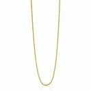 80 cm ZINZI zilveren palmier ketting geel verguld ZILC-P80G