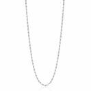 ZINZI zilveren scroll schakelketting, waarbij de schakels een dubbele krul/kronkeling maken 42-45cm ZIC2479