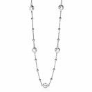 ZINZI zilveren fantasie ketting rond wit 45cm ZIC1550
