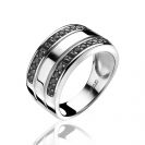 ZINZI zilveren ring zwart ZIR1078Z