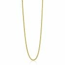 90cm ZINZI zilveren gourmet ketting gold plated. ZILC-G90G
