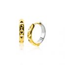 ZINZI zilveren studs oorringen extra 14K geel verguld bicolor 15mm ZIO2167CRG