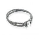 Zinzi roggenleren armband grijs 20cm ZIA846G