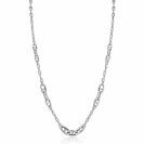 ZINZI zilveren marine schakel ketting, gecombineerd met trendy grotere marine schakels 7mm breed 43-48cm ZIC2407