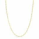 ZINZI gold plated zilveren schakel ketting met glinsterende pijlvormige schakels 1,5mm breed 42-45cm ZIC2414G