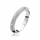 ZINZI zilveren ring wit ZIR881