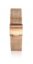 ZINZI stalen mesh horlogeband roségoudkleurig 14mm LADYBAND2