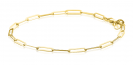 ZINZI Gold 14 karaat gouden armband met paperclip schakels 2,7mm breed ZGA297