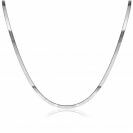ZINZI zilveren platte slangen-ketting 45cm 3,5mm breed ZIC2292