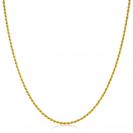 70cm ZINZI gold plated zilveren koord ketting ZILC-K70G