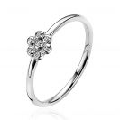 ZINZI zilveren ring bloem 5,5mm bezet met witte zirconia's ZIRBF46