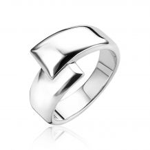 Mart Visser by ZINZI zilveren ring strak gladde vormen 11mm MVR16