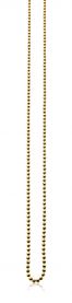 90cm ZINZI zilveren collier geel verguld bol 2mm ZI90BOLG