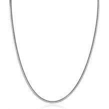 ZINZI zilveren platte slangen-ketting 45cm 2,5mm breed ZIC2401