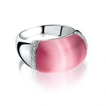 ZINZI zilveren ring roze ZIR794R