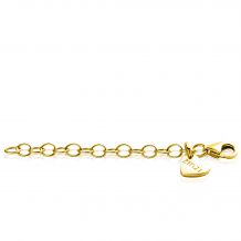 5cm ZINZI gold plated zilveren verlengstukje voor het gemakkelijk verlengen van je armband of ketting ZIV-G