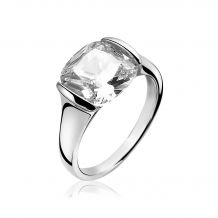ZINZI zilveren ring wit ZIR1021
