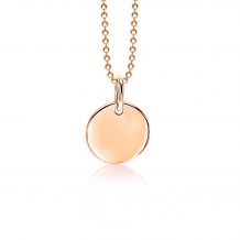 ZINZI zilveren hanger rosé verguld glad rond 12mm ZIH1825R