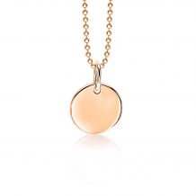 ZINZI zilveren hanger rosé verguld glad rond 12mm ZIH1825R (zonder collier)