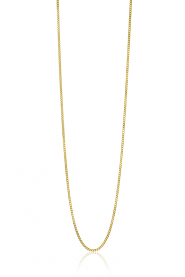 42cm ZINZI Gold 14 krt gourmet ketting 0,8mm breed, ideaal om je hanger aan te bevestigen ZGLG42-08