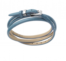 ZINZI leren armband blauw ZIA945B