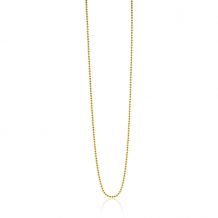 45cm ZINZI zilveren bolletjes ketting geel verguld ZILC-B45G