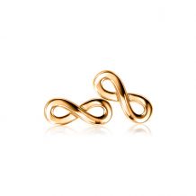 ZINZI zilveren oorknoppen rosé verguld Infinity ZIO1065R